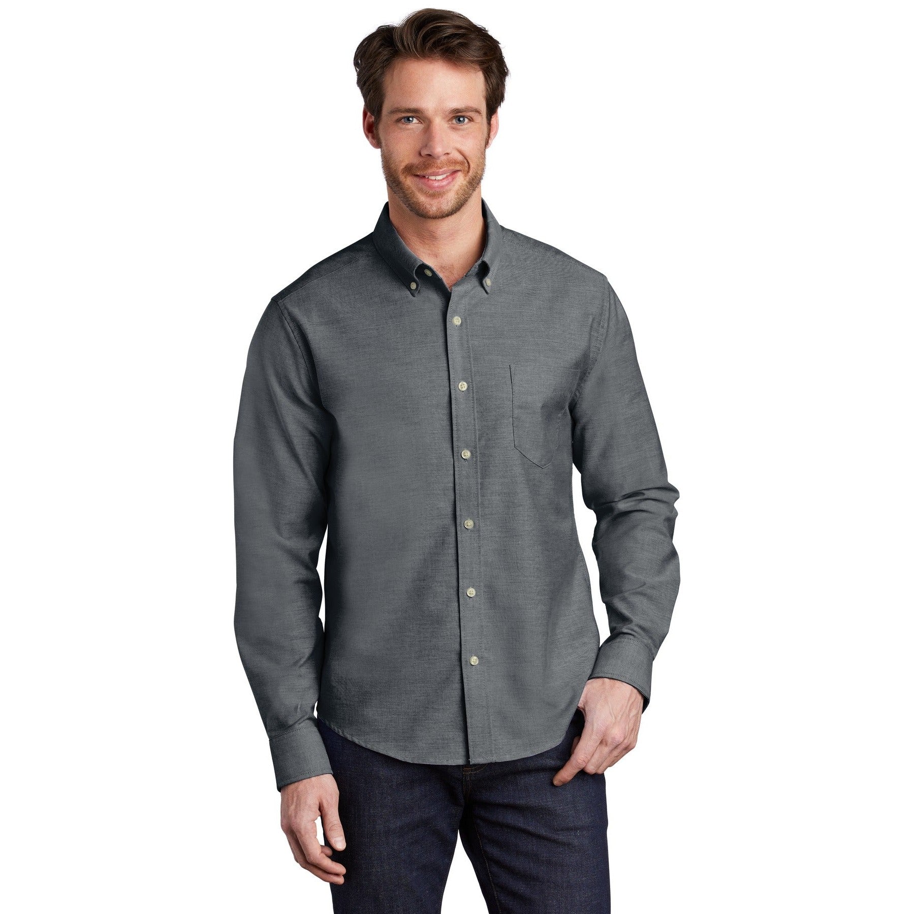 Port Authority-Port Authority ® Untucked Fit SuperPro ™ Oxford S651-MedTech-1